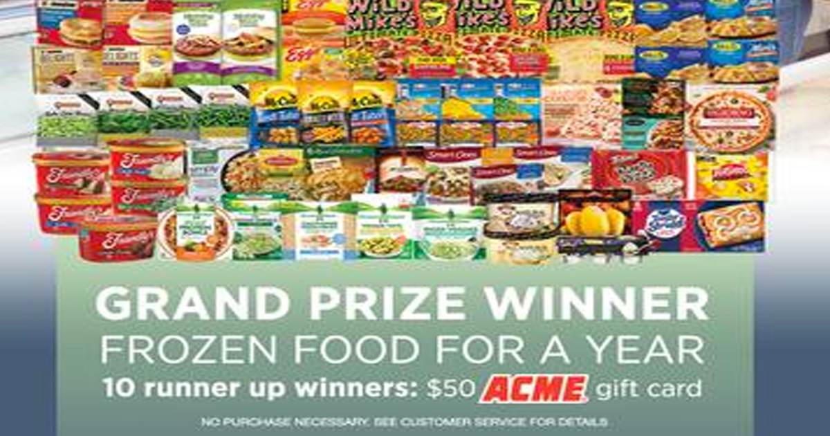 March Frozen Food Month Sweepstakes - Julie's Freebies