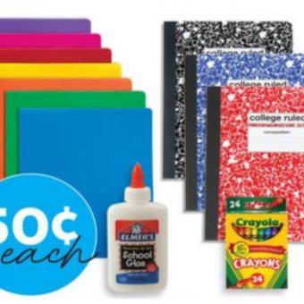 Staples back to school supplies sale