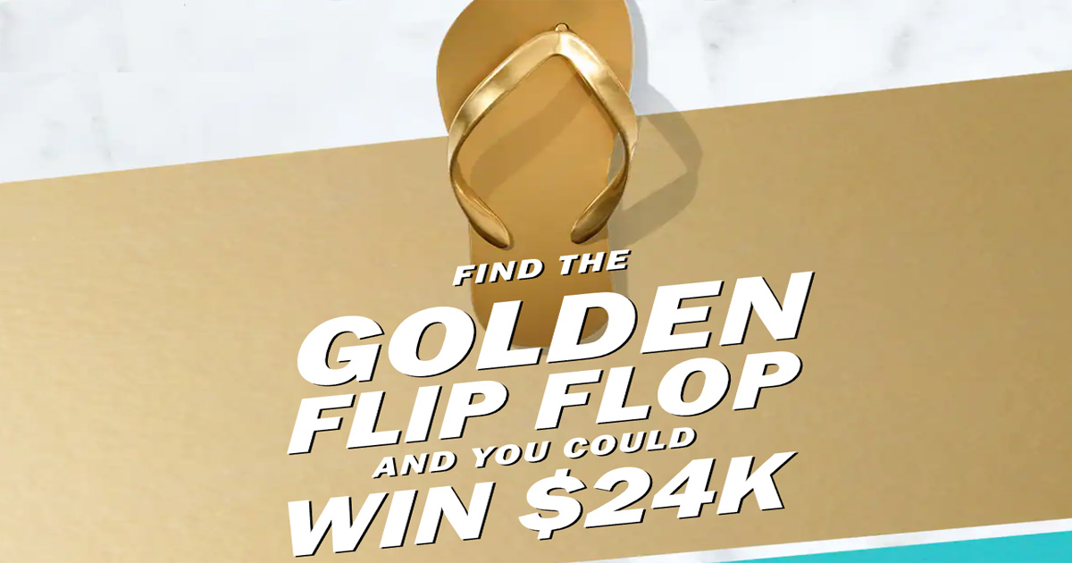 Find the Golden Flip Flop and WIN 