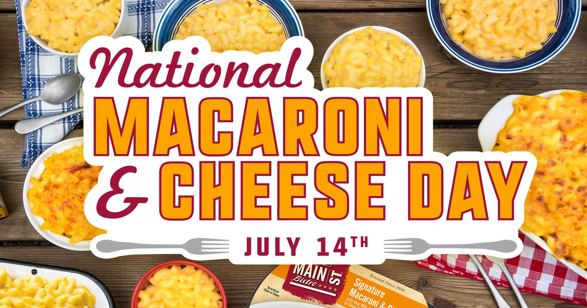 Main St Bistro National Macaroni and Cheese Day Sweepstakes Julie's