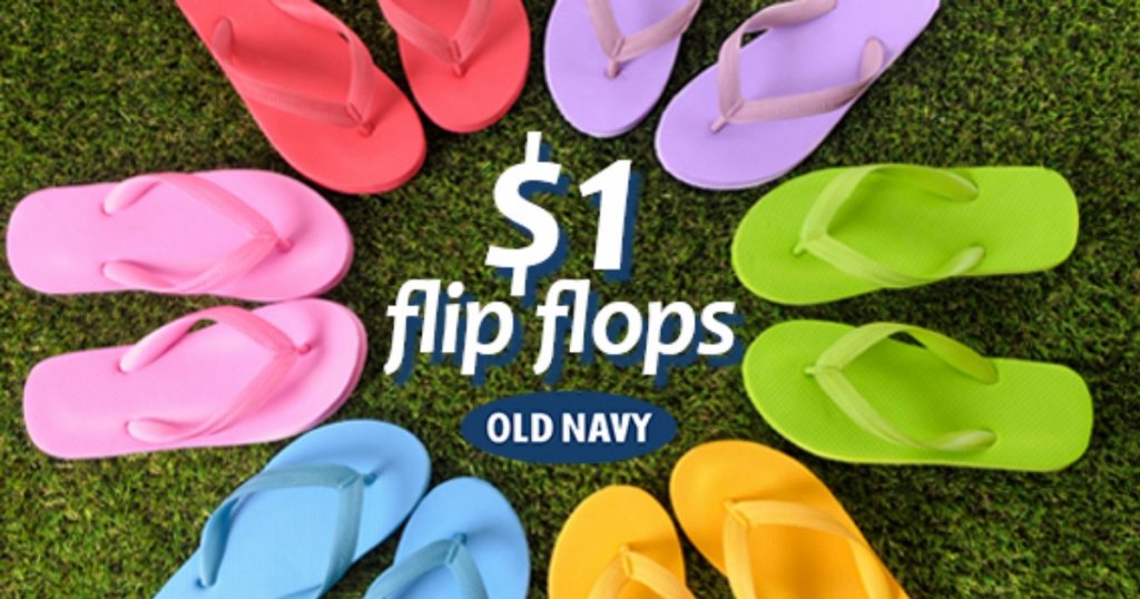 1 Flip Flops are back at Old Navy (Today Only) Julie's Freebies