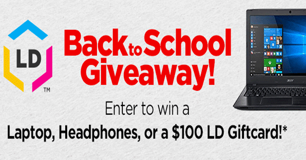 LD Products Back to School Sweepstakes Julie's Freebies
