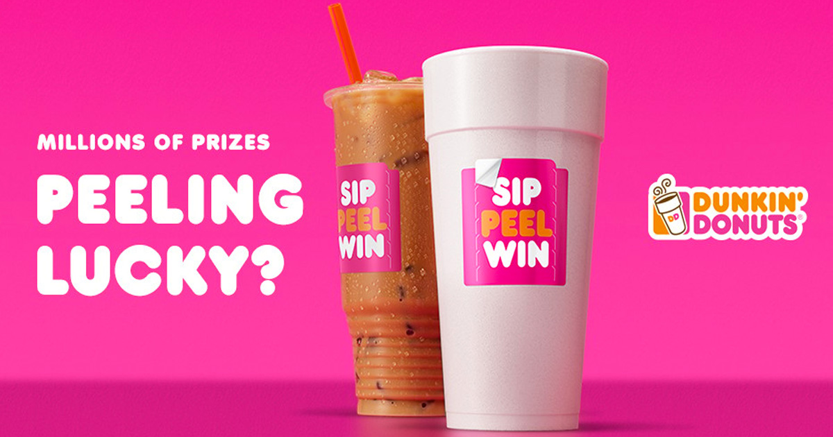 Dunkin Sip Peel Win Instant Win Game 2019 Julies Freebies