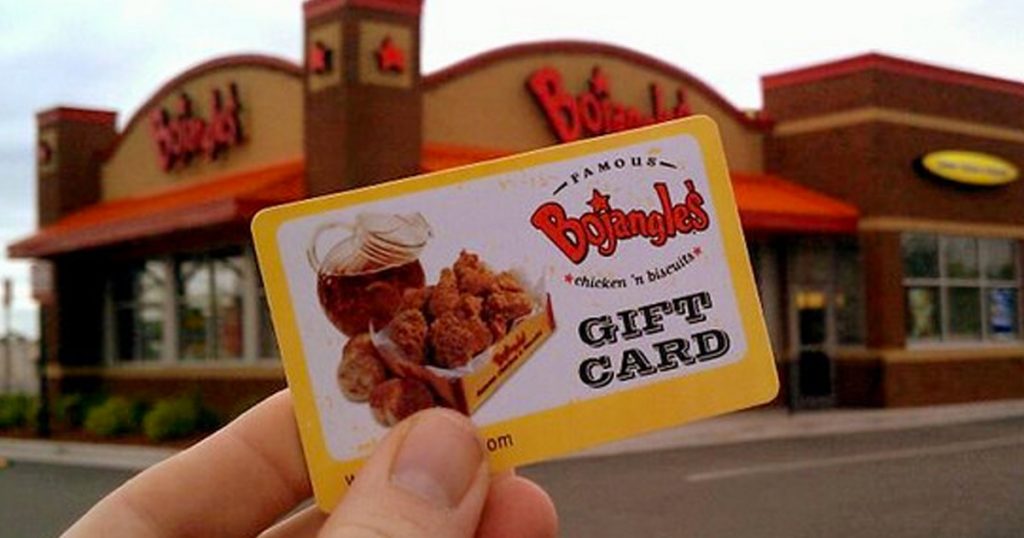 Bojangles on sale gift card