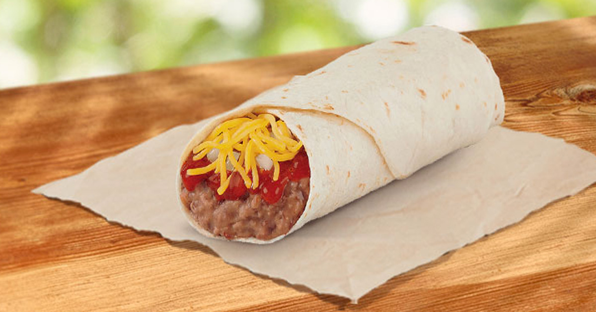 Free Bean Burrito at Taco Bell (With Order) Julie's Freebies