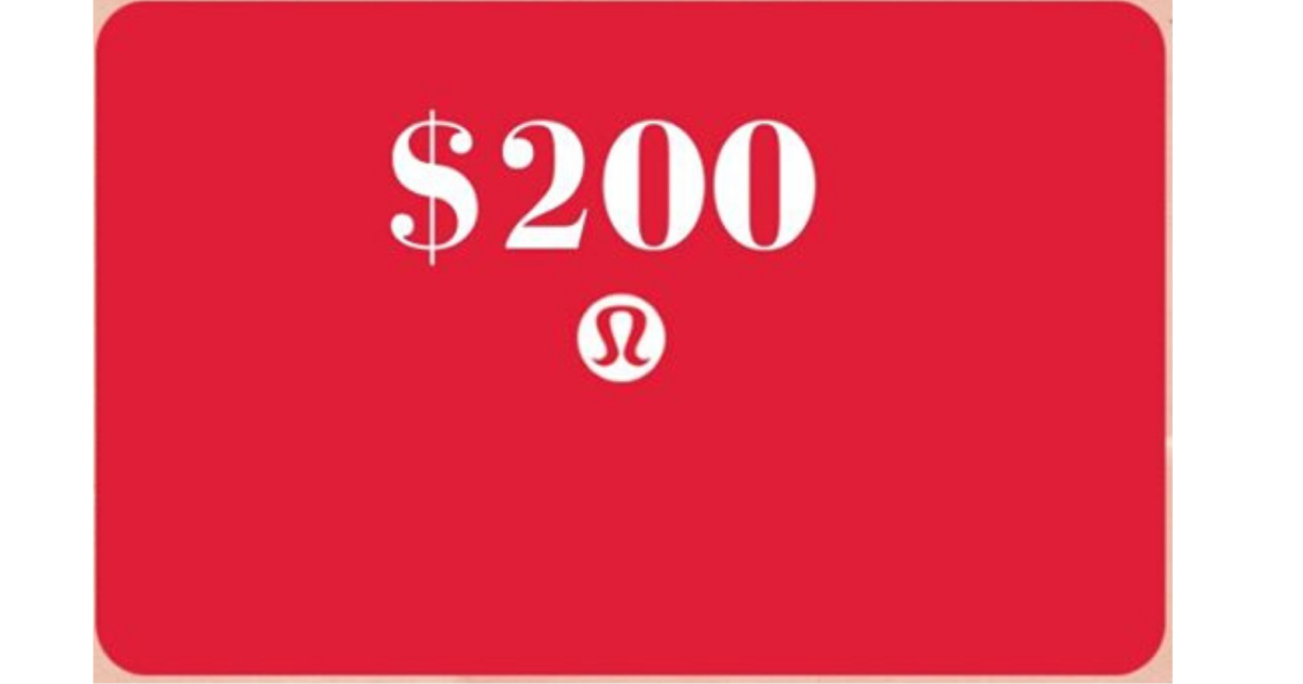 can you use a lululemon gift card online