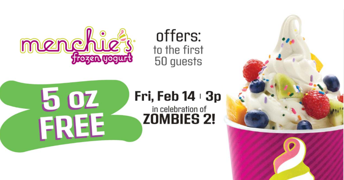 FREE 5oz Frozen Yogurt at Menchie&#39;s on 2/14 - Julie&#39;s Freebies