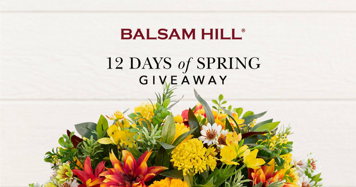 Balsam Hill 12 Days of Spring Giveaway Julie's Freebies