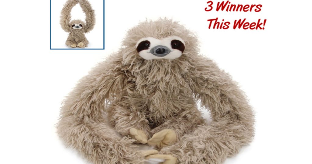 5 foot tall stuffed sloth