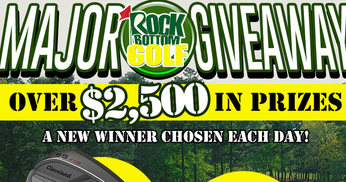 Rock Bottom Golf’s 2020 MEGA Major Giveaway - Julie’s Freebies