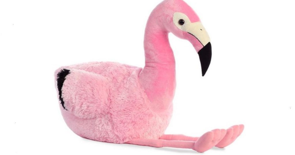 giant stuffed flamingo