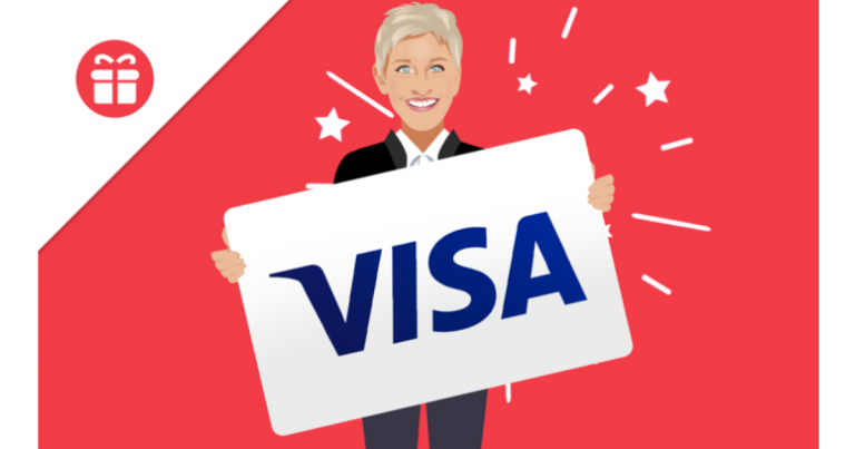 Ellen's $500 Visa Gift Card Giveaway - Julie's Freebies