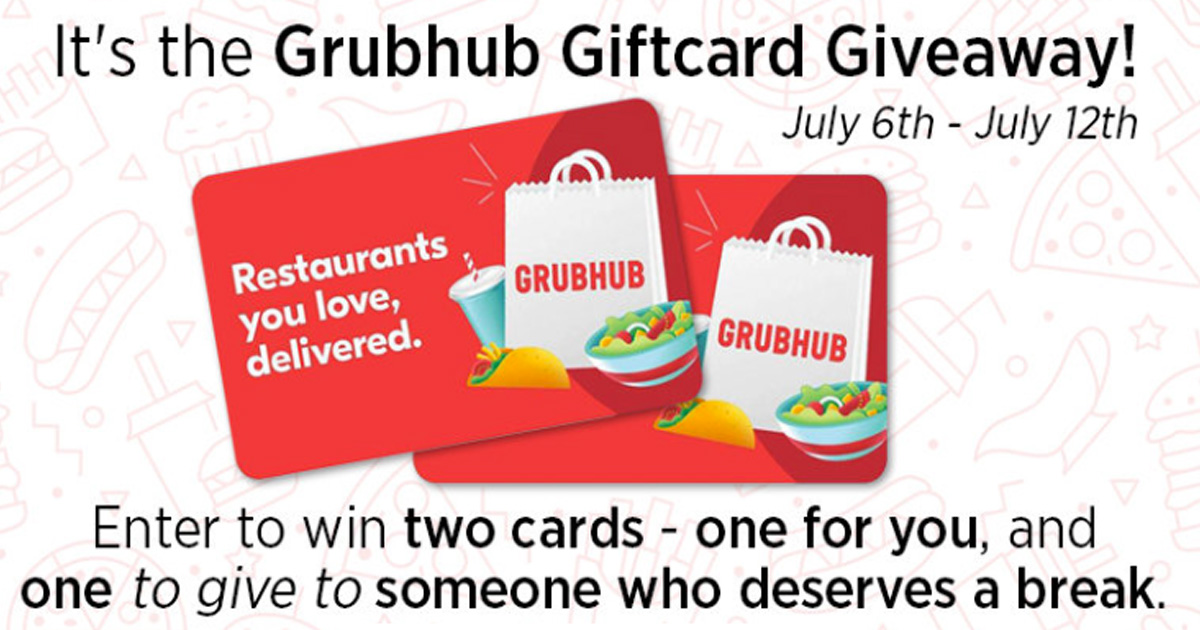 Grubhub Giftcard Sweepstakes Julie's Freebies