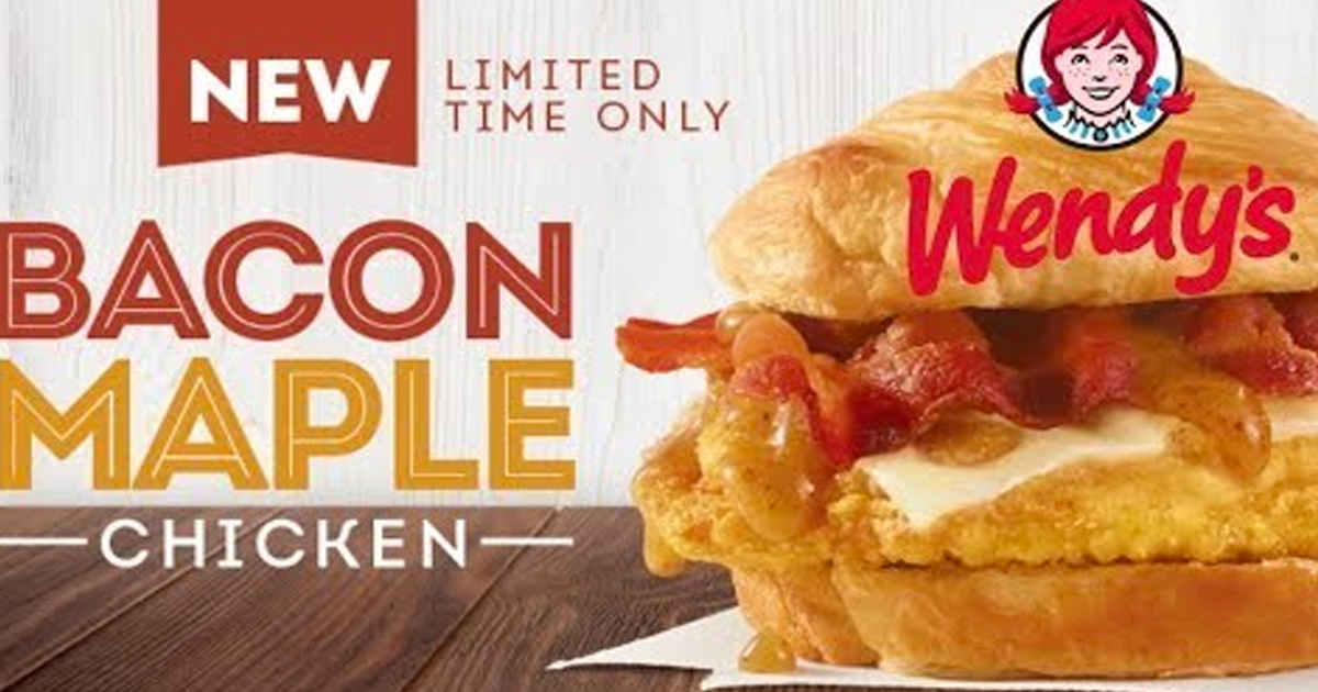 Free Maple Bacon Chicken Croissant Sandwich at Wendy's (With ...