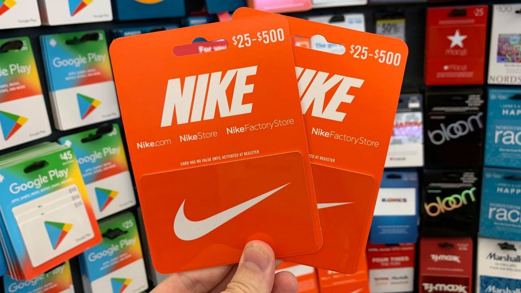 nike gift cards