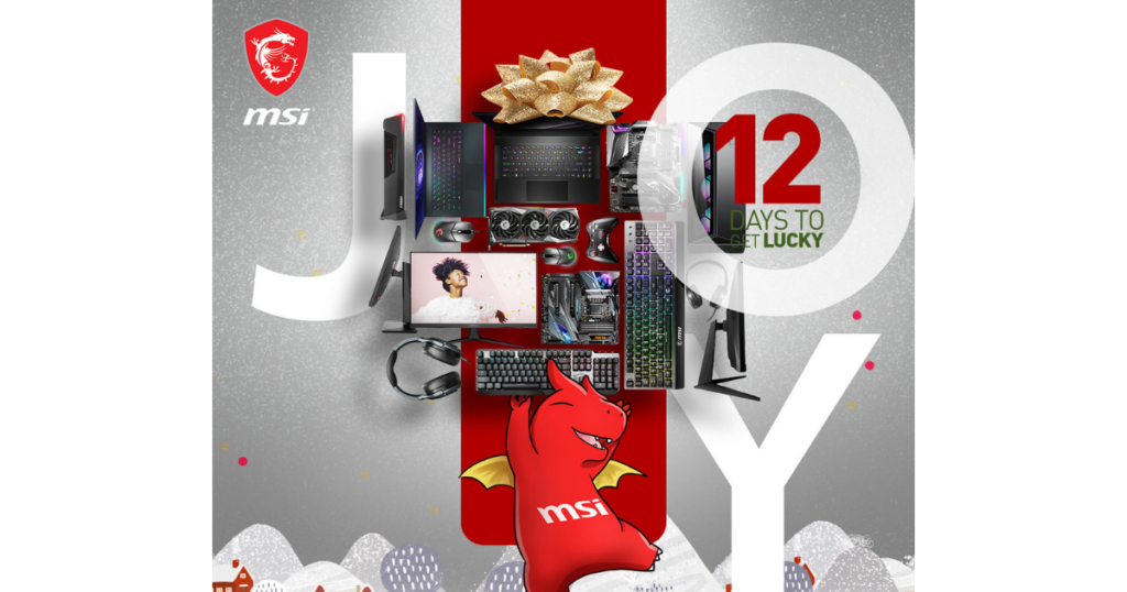 MSI Gaming 12 Days to Get Lucky Sweepstakes Julie's Freebies
