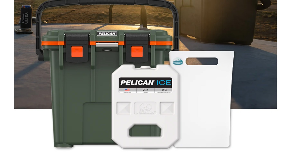 Pelican 20QT Elite Cooler - FREE Camp Cutting Board & Cooler