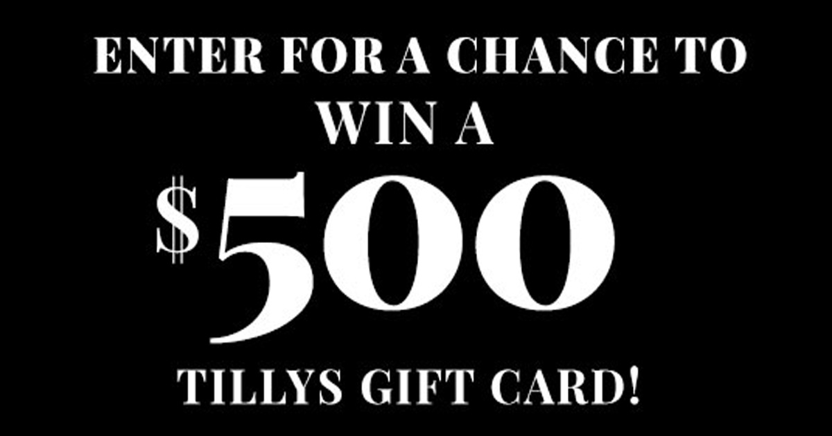 Tilly's Gift Card Sweepstakes - Julie's Freebies
