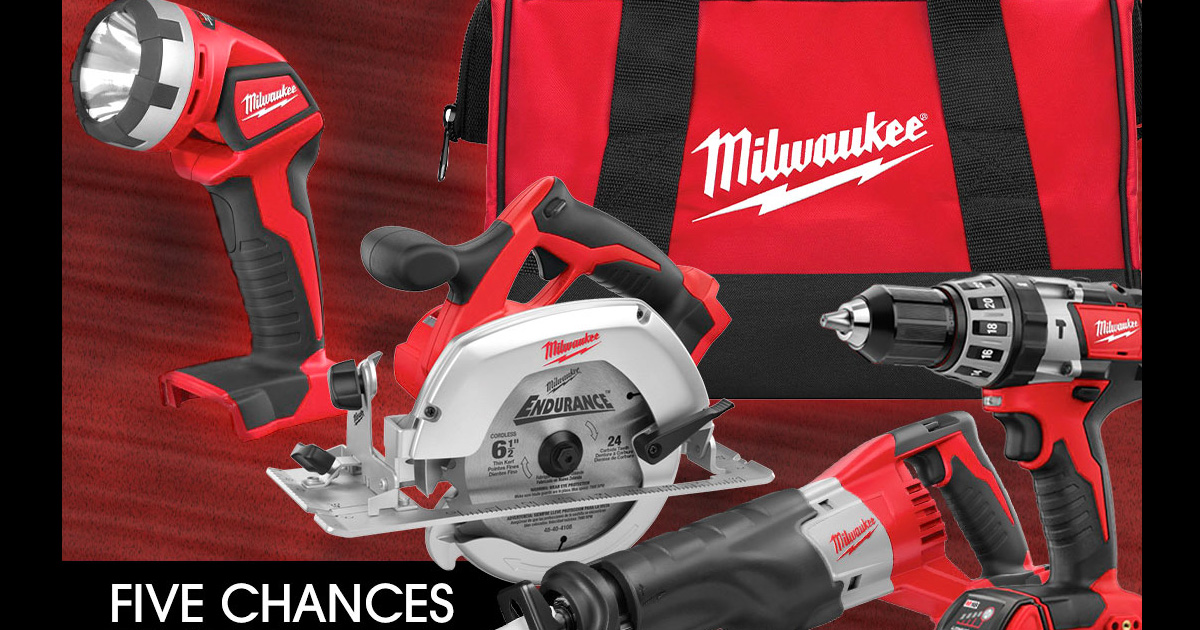 Milwaukee Cordless Tool Kit Giveaway! Julie's Freebies