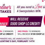 ShopLC Valentine's Sweepstakes