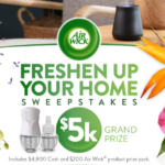 Air Wick's Freshen Up Your Home Sweepstakes
