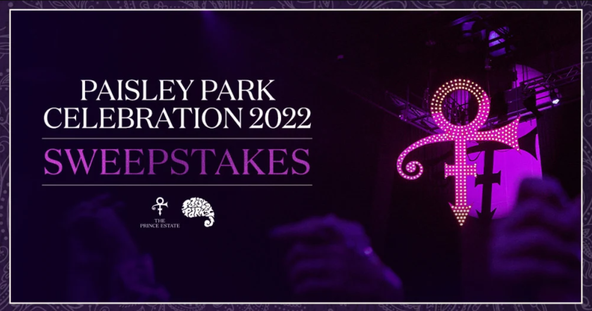 Paisley Park Celebration 2022 VIP Experience Sweepstakes Julie's Freebies