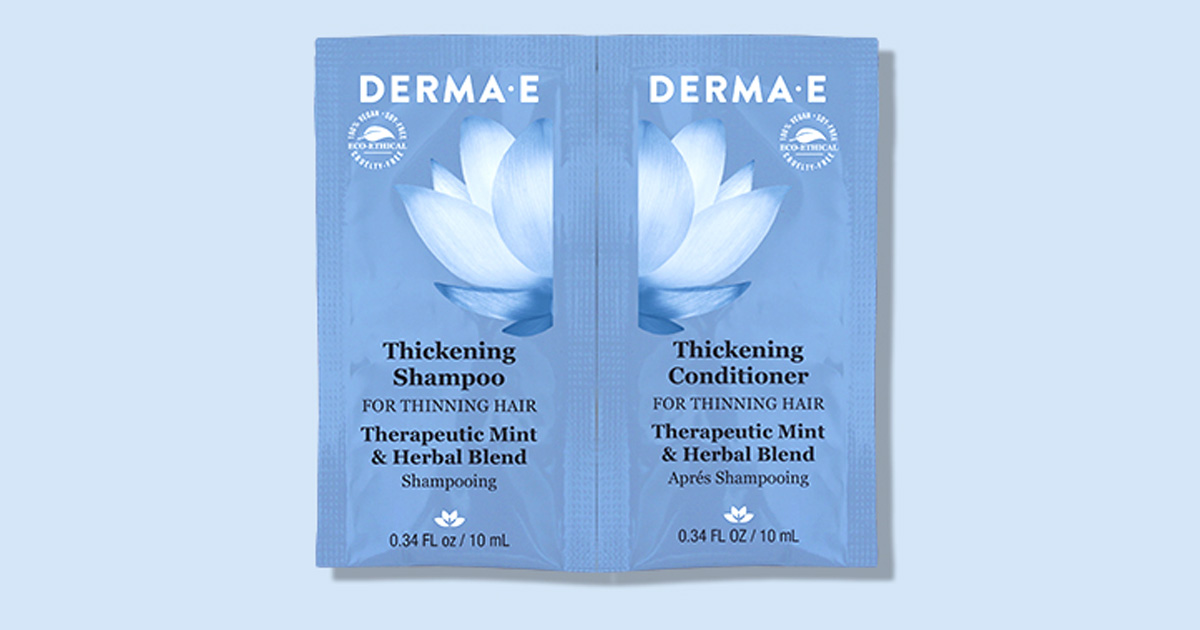 Free Derma E Thickening Shampoo And Conditioner Sample First 3000