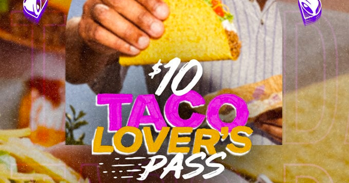 Free Taco Lover's Pass from Taco Bell Julie's Freebies