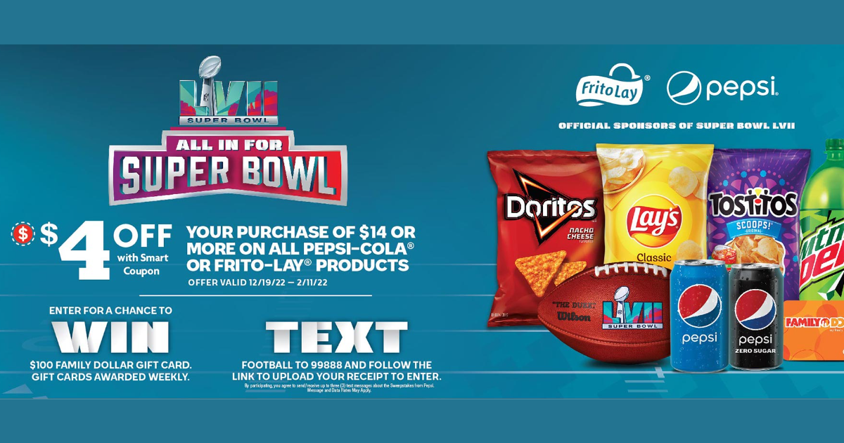 Pepsi/Frito-Lay NFL Super Bowl Sweepstakes - Julie's Freebies