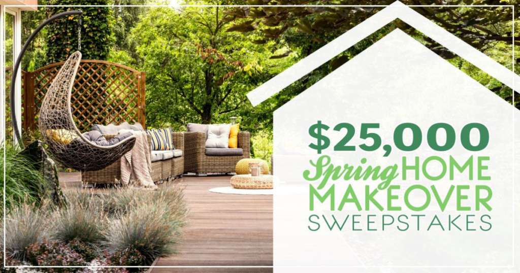 25,000 Spring Home Makeover Sweepstakes Julie's Freebies