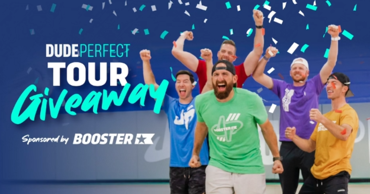 Booster’s Dude Perfect PandaMonium VIP Tour Ticket Giveaway Julie's